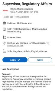 regulatury affairs 1